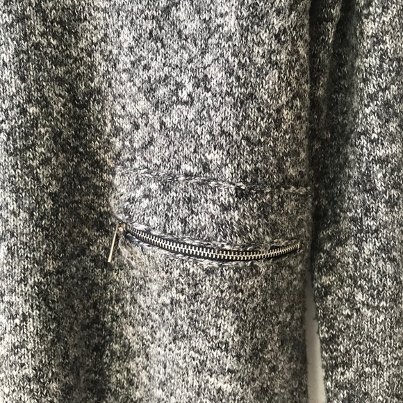 JV Joan Vass New York grey cowl neck turtleneck chunky oversized sweater Sz M - Picture 11 of 11